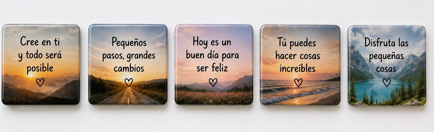 Pack de 5 imanes personalizados