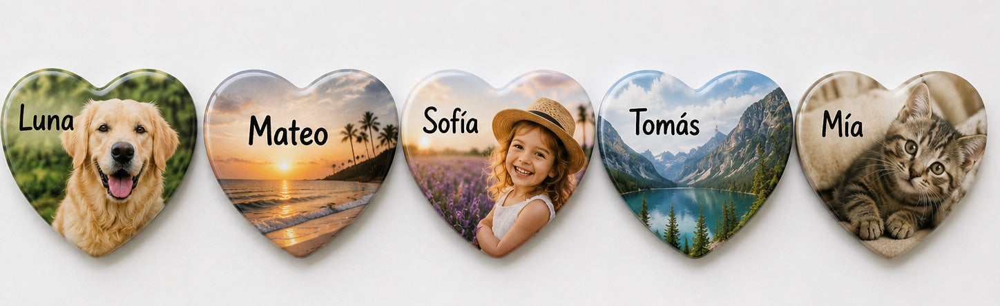 Pack de 5 imanes personalizados