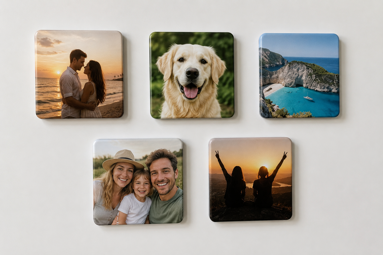 Pack de 5 imanes personalizados